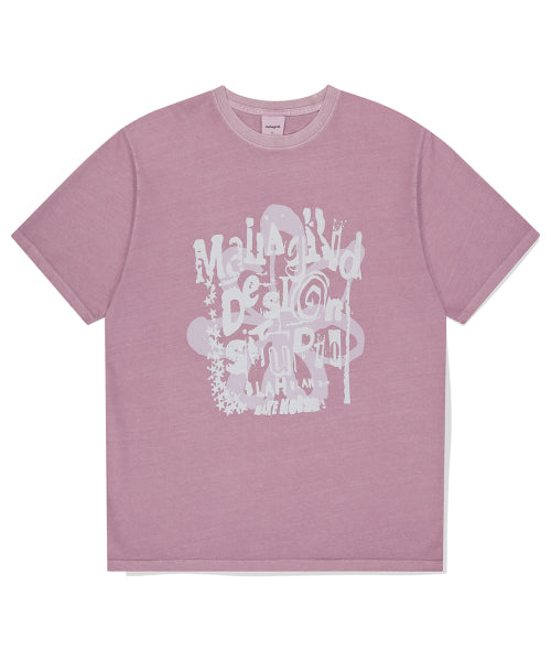 FLOWER STAR PIGMENT TEE - 2 COLORS