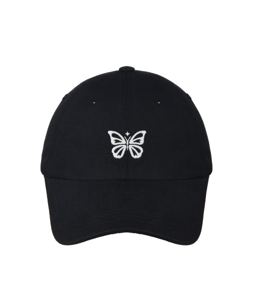 MINI BUTTERFLY BLINK BALL CAP #徐睿知同款! - 8 COLORS WHITE