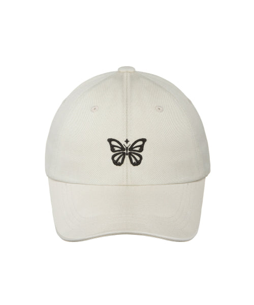 MINI BUTTERFLY BLINK BALL CAP #徐睿知同款! - 8 COLORS BEIGE