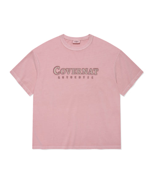 NEON LOGO DYED T-SHIRT - 3 COLORS PINK