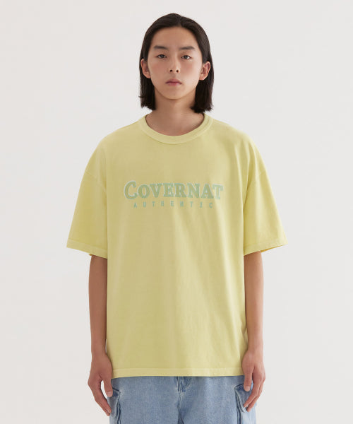 NEON LOGO DYED T-SHIRT - 3 COLORS AS SHOWN