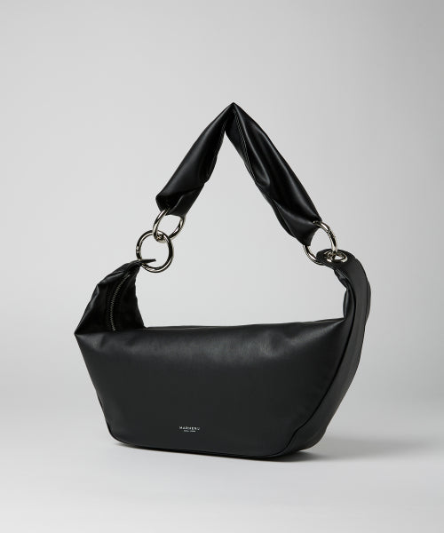 ARROW CHAIN HOBO SHOULDER BAG - 3 COLORS BLACK