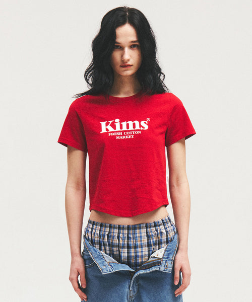 KIMS BAM LOGO TEE WHITE - 4 COLORS RED