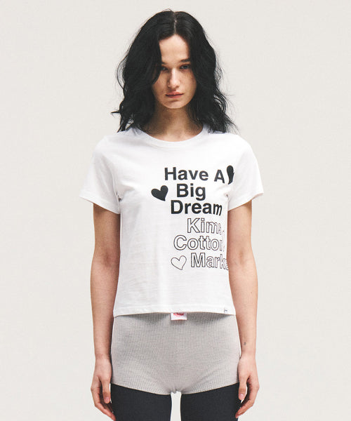 FOUR HEART LOGO TEE - 2 COLORS WHITE