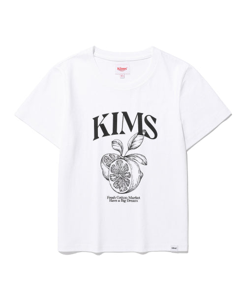 LEMON SKETCH TEE WHITE