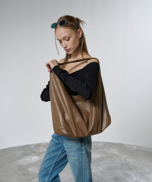 AUBREY BIG HOBO BAG - 3 COLORS BLACK