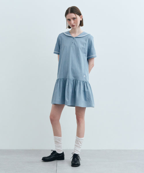 W SAILOR ONEPIECE - 2 COLORS BLUE