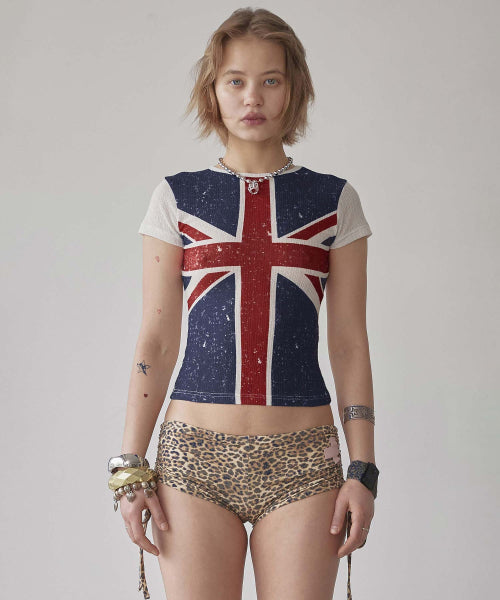 UNION JACK BABY TEE - 2 COLORS WHITE