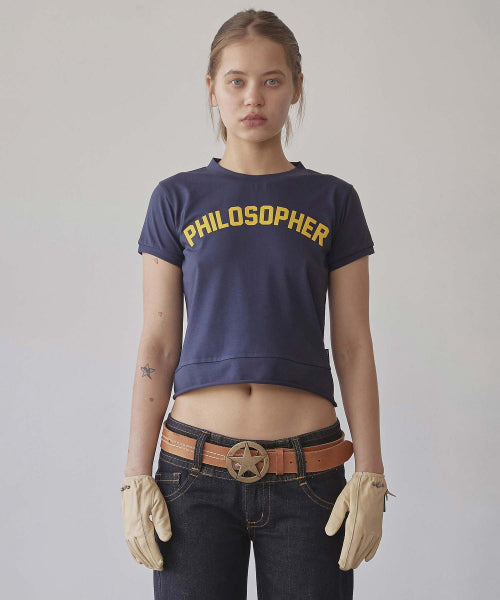 PHILOSOPHER BABY TEE - 3 COLORS NAVY