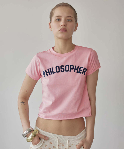 PHILOSOPHER BABY TEE - 3 COLORS PINK