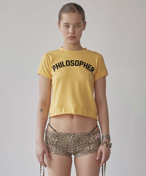 PHILOSOPHER BABY TEE - 3 COLORS YELLOW