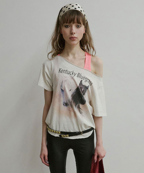 SHERIFF CUT OUT TEE - 3 COLORS WHITE