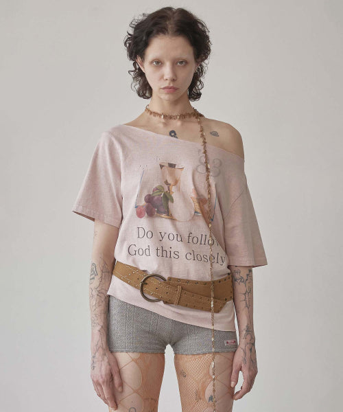 83 FAITH CUT OUT TEE WASHED - 3 COLORS AS SHOWN