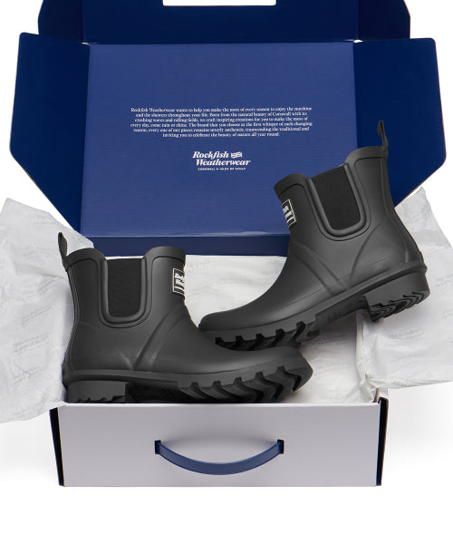 ORIGINAL CHELSEA RAIN BOOTS - 8 COLORS BLACK