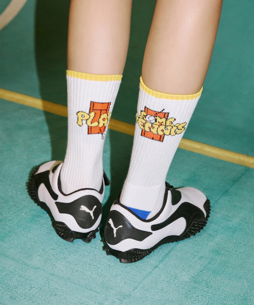 COOLMAX TENNIS CREW SOCKS - PLAY SOME TENNIS AS SHOWN