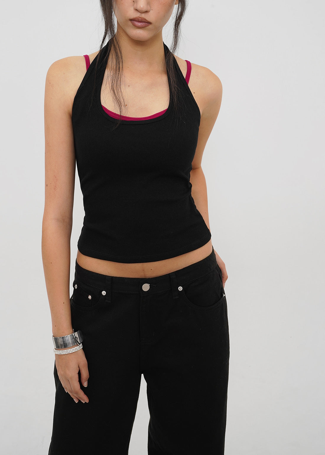 RIBBED HALTER TANK 9