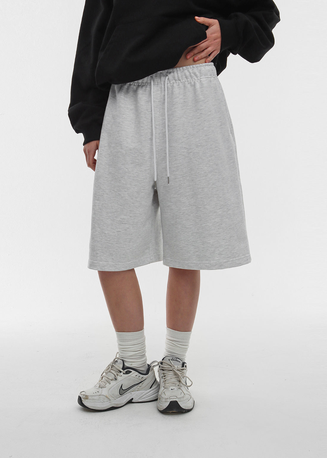 HEAVY COTTON BERMUDA BANDED PANTS - 3 COLORS 1