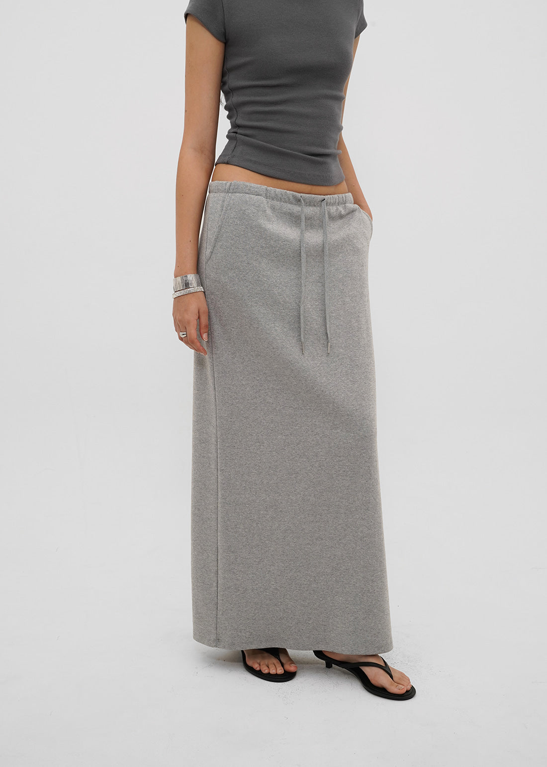 STANDARD BANDED LONG SKIRT - 4 COLORS 4