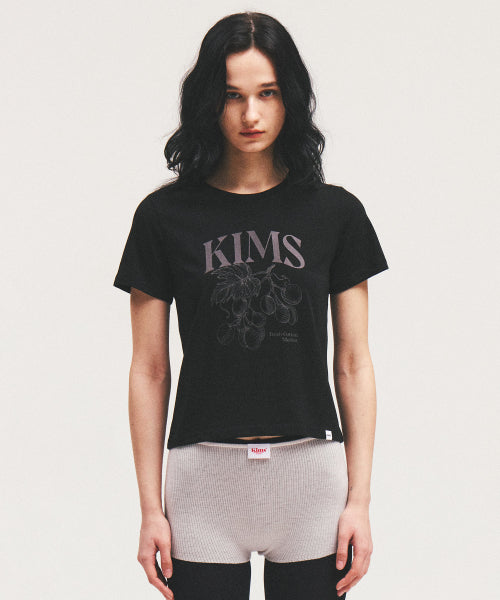 BERRY SKETCH TEE - 2 COLORS BLACK