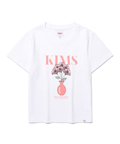 BORUS FLOWER TEE WHITE