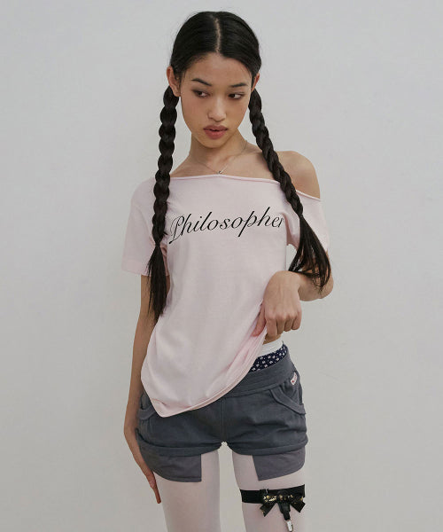 HOOK ME UP LAYERED TEE - 3 COLORS PINK