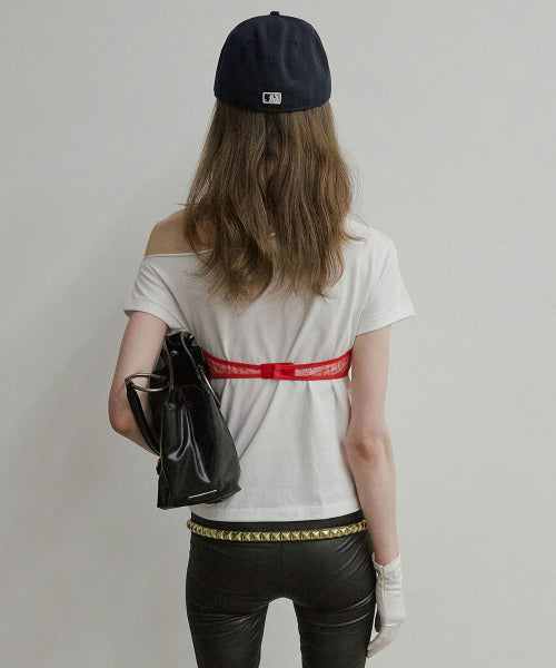 HOOK ME UP LAYERED TEE - 3 COLORS WHITE