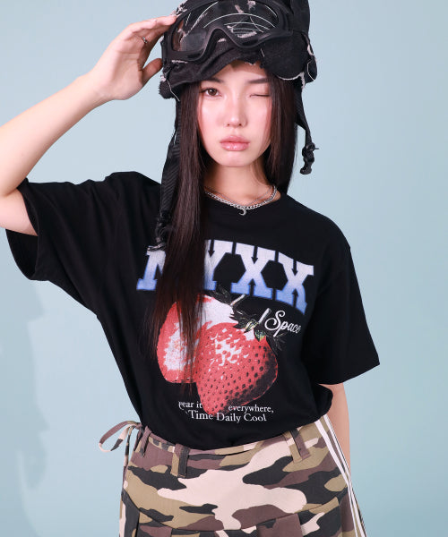STRAWBERRY SPACE TEE PINK - 3 COLORS