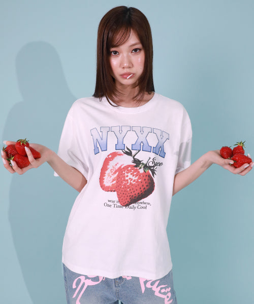 STRAWBERRY SPACE TEE PINK - 3 COLORS