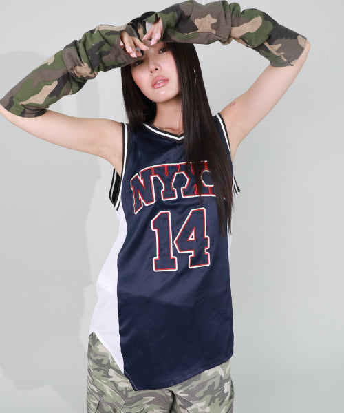 TEAM NYX BASKETBALL SLEEVELESS NAVY - 2 COLORS