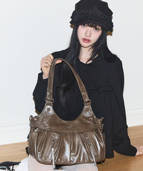 BUCKLE SHOULDER - 5 COLORS BEIGE