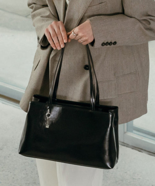 ROMI LARGE SHOULDER BAG - 3 COLORS BLACK
