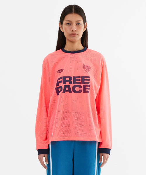 SPORTY MESH ROUND T SHIRT - 5 COLORS PINK