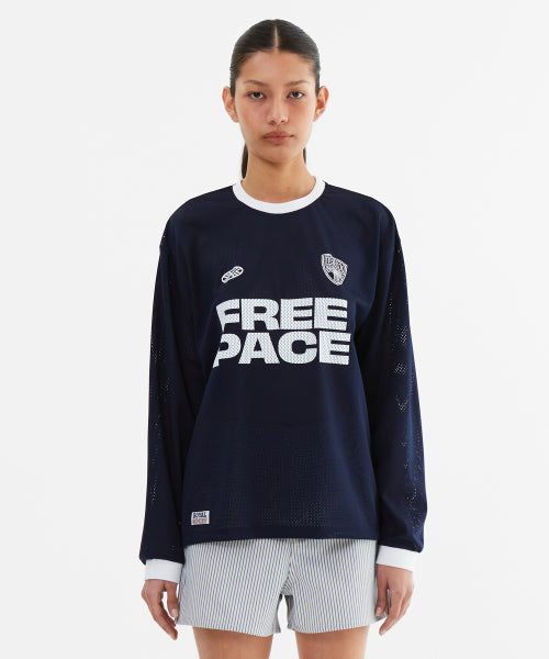 SPORTY MESH ROUND T SHIRT - 5 COLORS NAVY