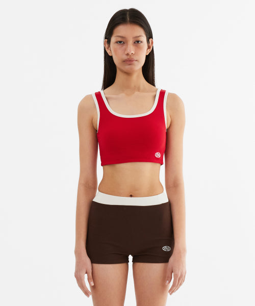 MNS SPAN COLORBINDING TOP - 4 COLORS RED