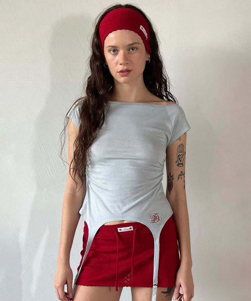 GARTER BELT TEE BABY - 3 COLORS BABY BLUE