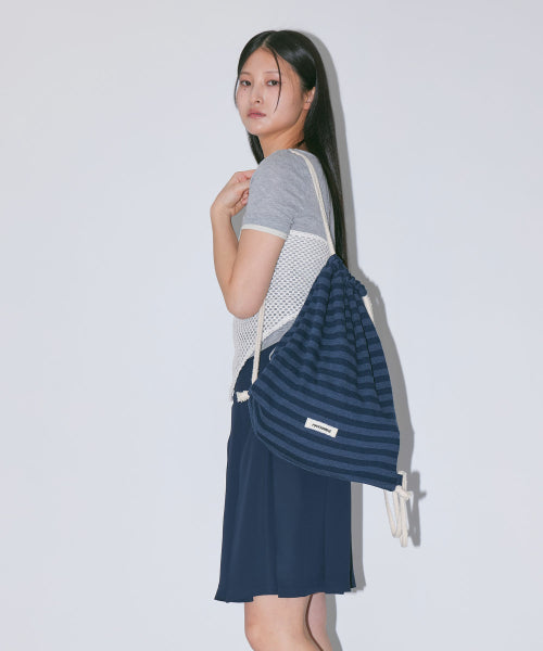 JERSEY STRIPE GYM SACK AS SHOWN