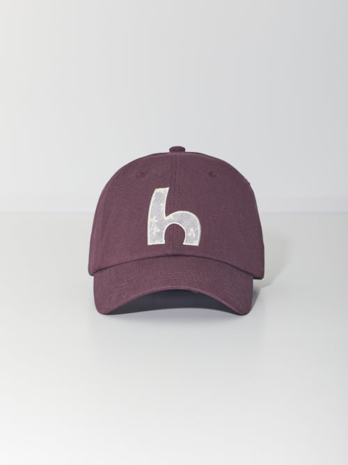 H LACE APPLIQUE CAP - 4 COLORS