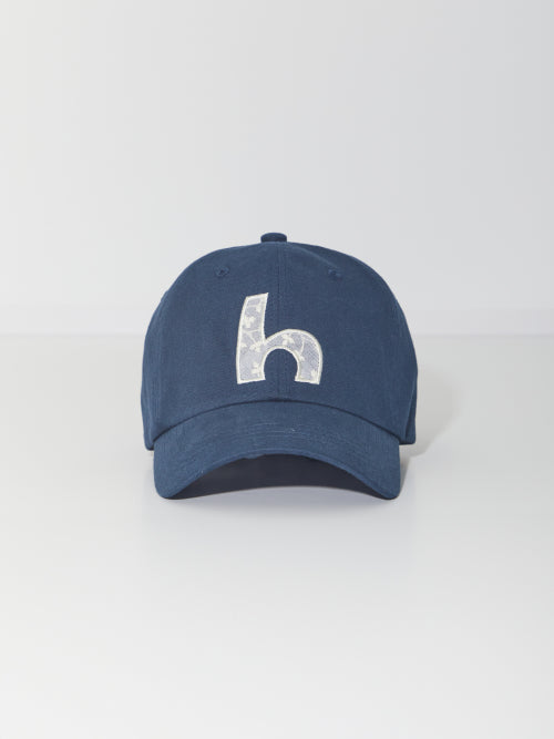 H LACE APPLIQUE CAP - 4 COLORS