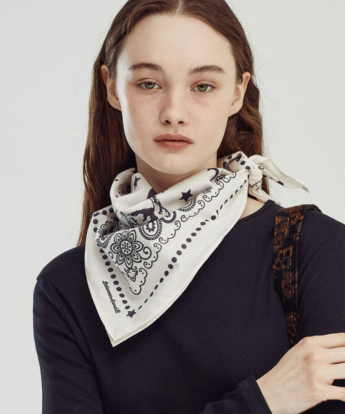 MOON CAT BANDANA - 3 COLORS IVORY