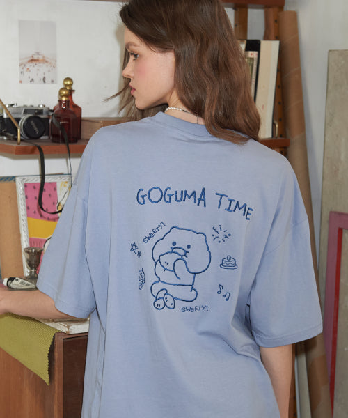 CHOONSIK EMBROIDERY SHORT SLEEVE TEE - 5 COLORS GREY