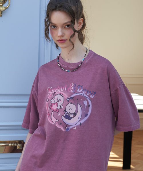 TEE CHOONSIK PIGMENT SHORT SLEEVE TEE - 2 COLORS DUSTY PINK