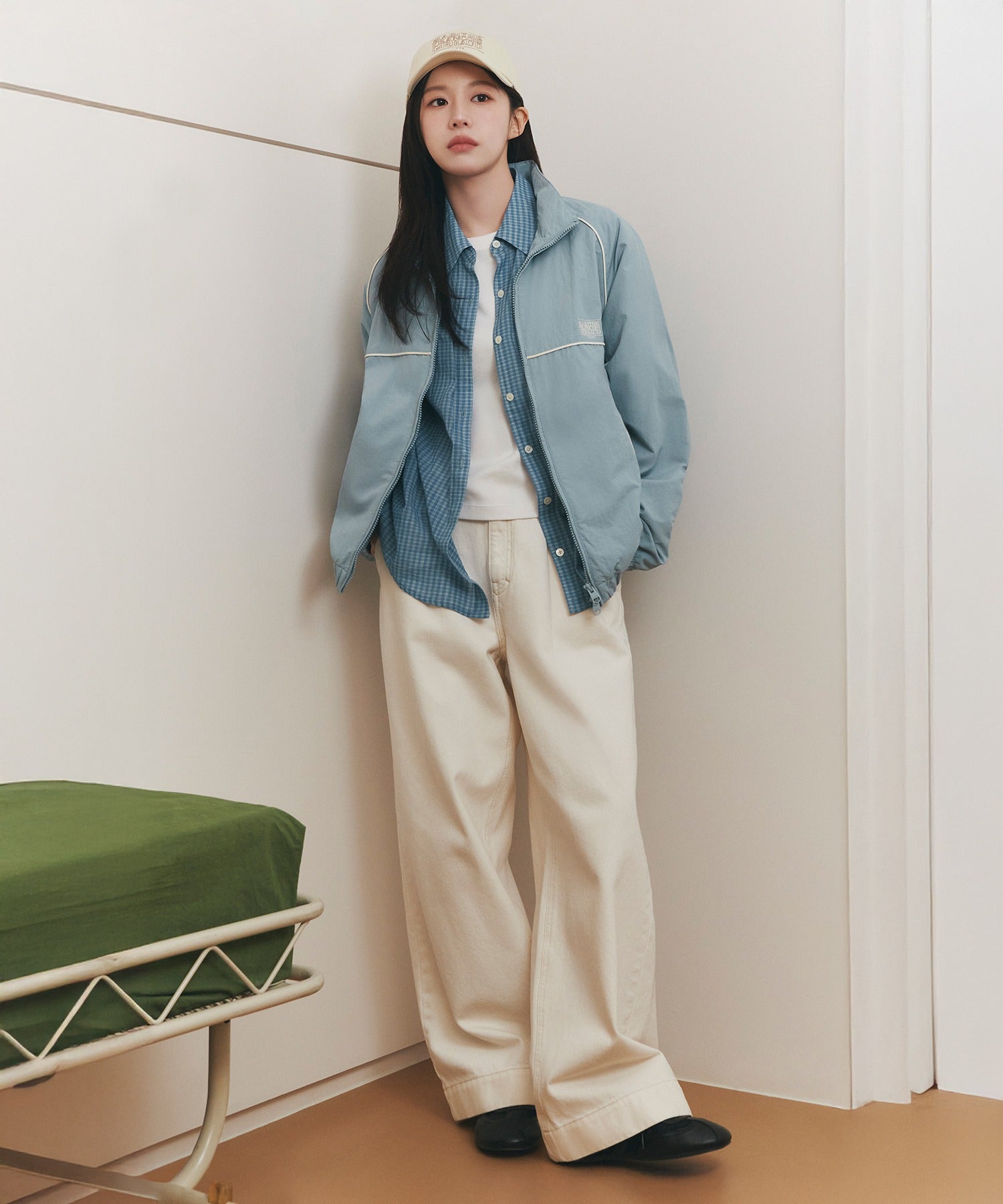 W LOW WAIST TUCK WIDE DENIM PANTS - 2 colors #高允真同款!