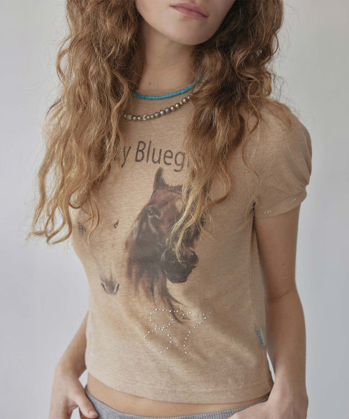 KENTUCKY STUD BABY TEE BABY - 3 COLORS BEIGE