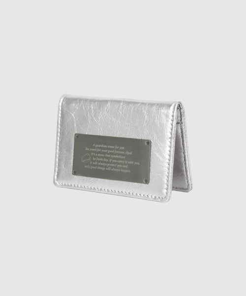 보네르 탄생석 각인 명함 카드지갑-3COLOR - 5 COLORS SILVER