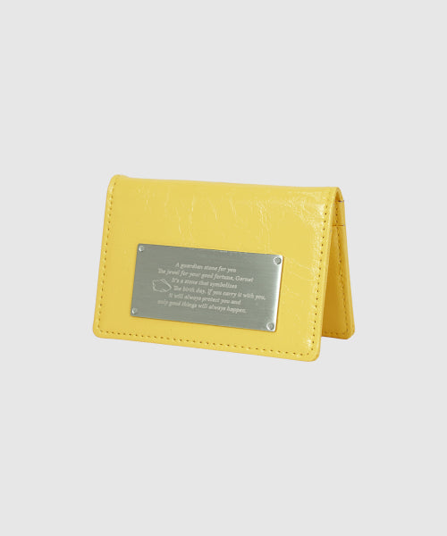 보네르 탄생석 각인 명함 카드지갑-3COLOR - 5 COLORS YELLOW