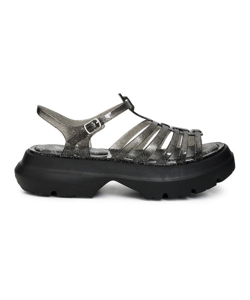 GLAIR PLATFORM SANDALS - 7 COLORS BLACK