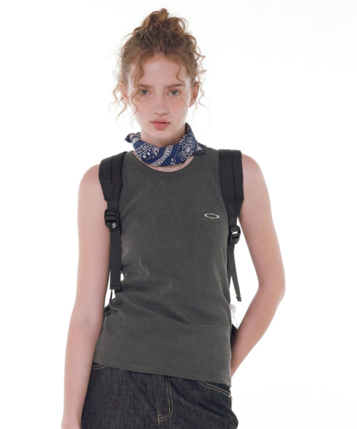 PIGMENT LOGO SLEEVELESS - 3 COLORS CHARCOAL