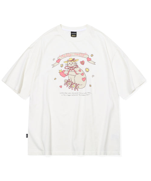CATS PIGMENT SHORT SLEEVE TEE - 2 COLORS WHITE