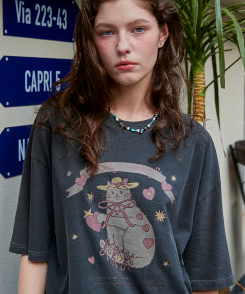 CATS PIGMENT SHORT SLEEVE TEE - 2 COLORS BLACK
