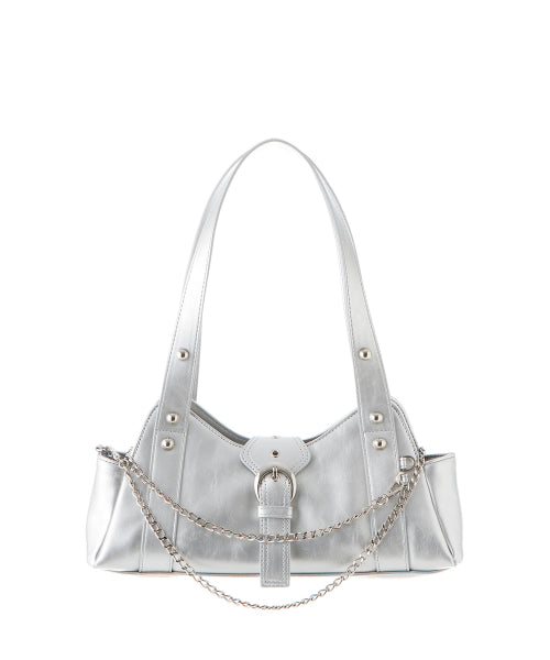 NOZIA SHOULDER BAG - 5 COLORS SILVER